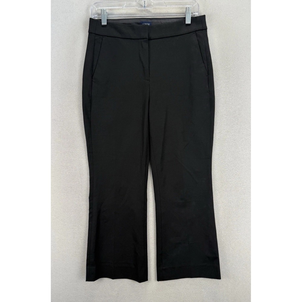 J Crew Women's Sz 6 Black‎ Kelsey Stretch Wide Flared Bootcut Office Dress Pants